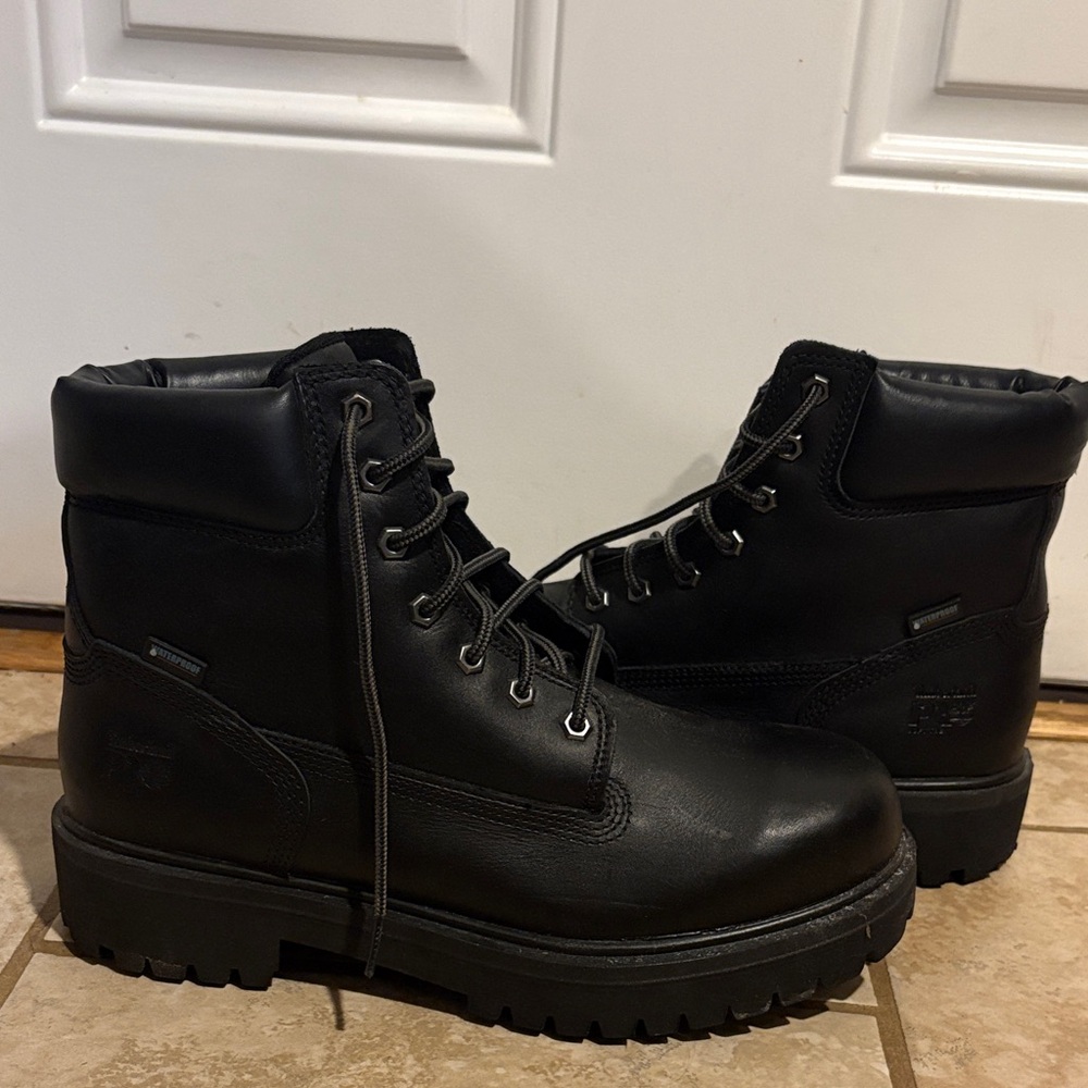 Timberland PRO Soft Toe Men's Black Boots 10.5W